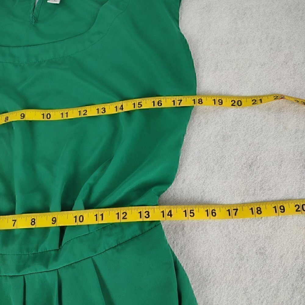 Old Navy Green Scoop Neck, Elastic Around Back Of Waist, Lined. Dress. Size S/P - Picture 8 of 11